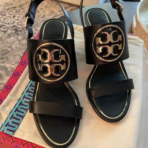 Tory Burch Metal Miller Wedges